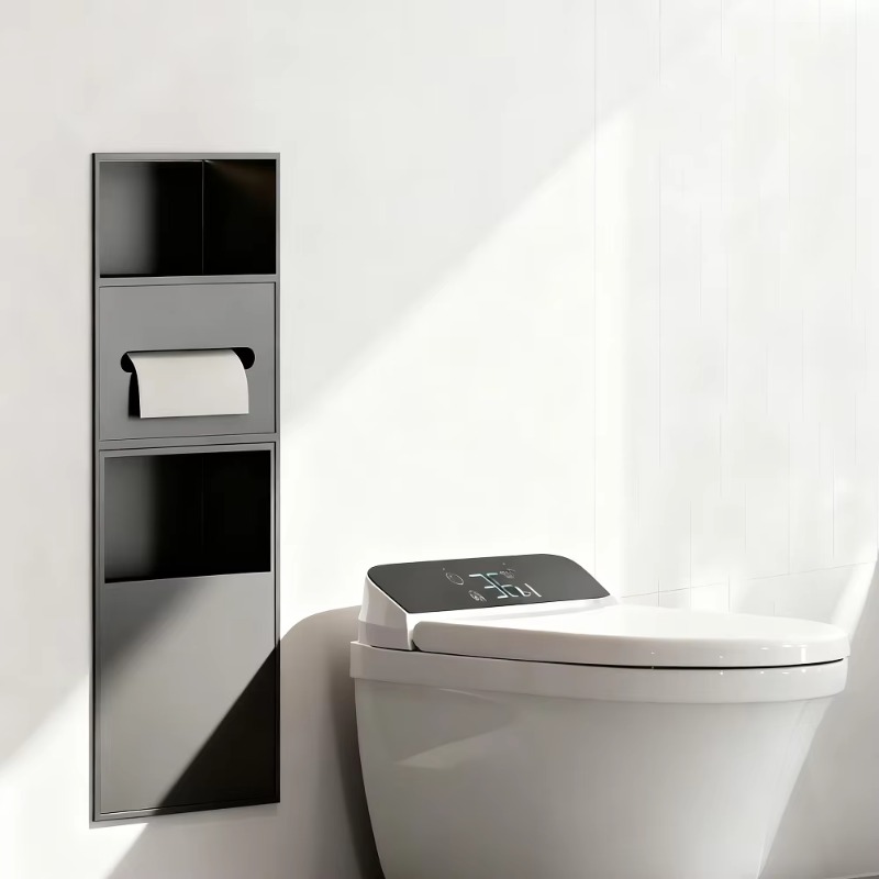 Home Bathroom Towel Dispenser - 다기능 스테인리스 스틸 욕실 니치 숨김형