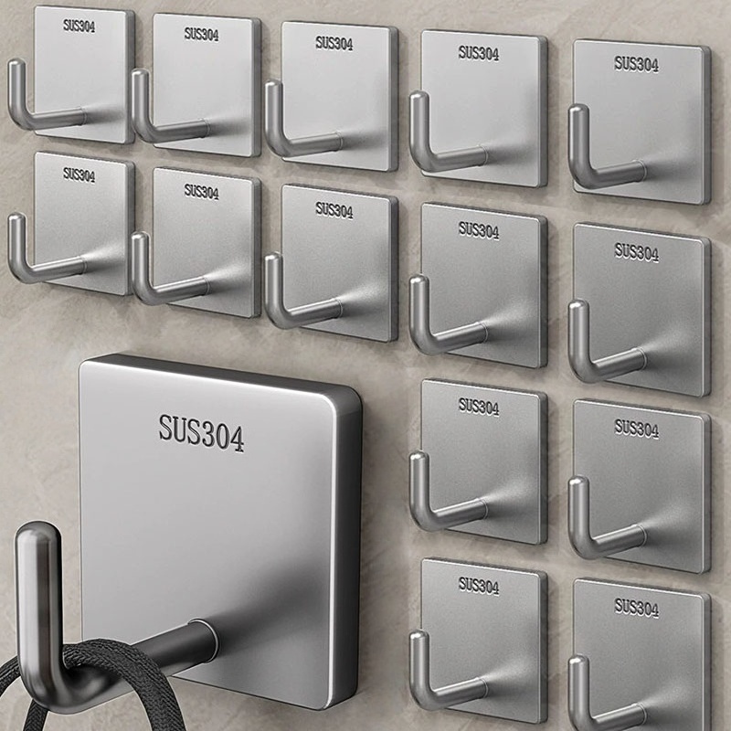 Towel Bar Stainless - 헤비 듀티 스테인리스 스틸 접착식 수건