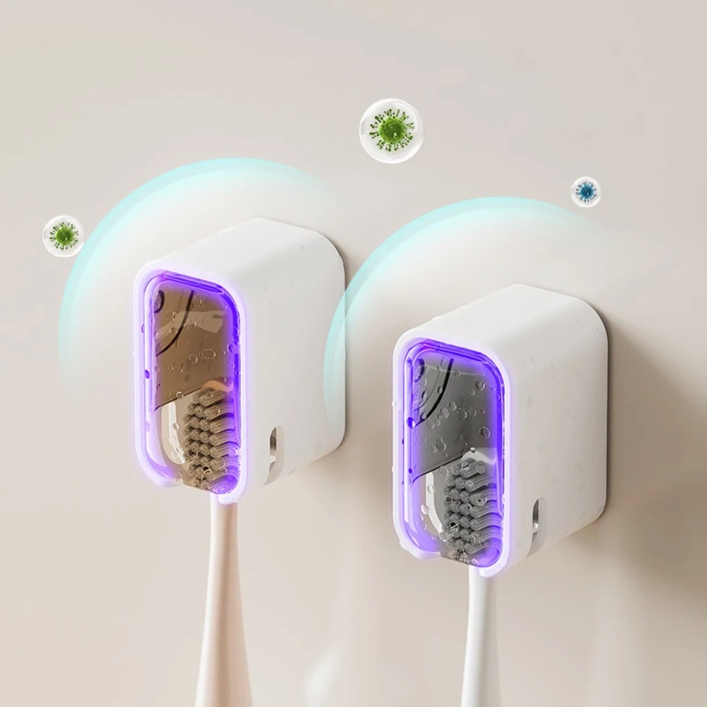 Toothbrush Holder Set - 2PCS 칫솔 홀더 플립 탑 벽