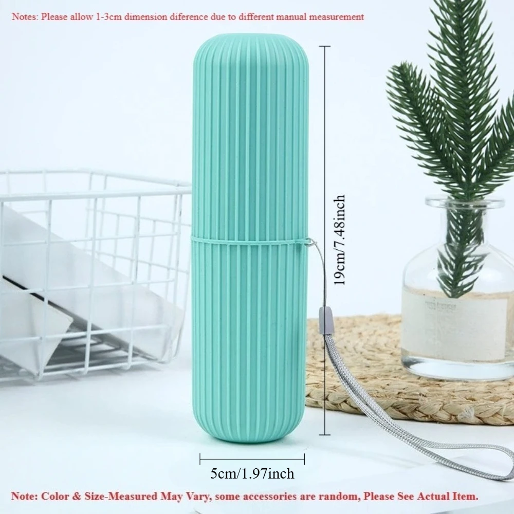 Toothbrush Holder Set - 휴대용 칫솔 홀더와 치약 수납칸 –