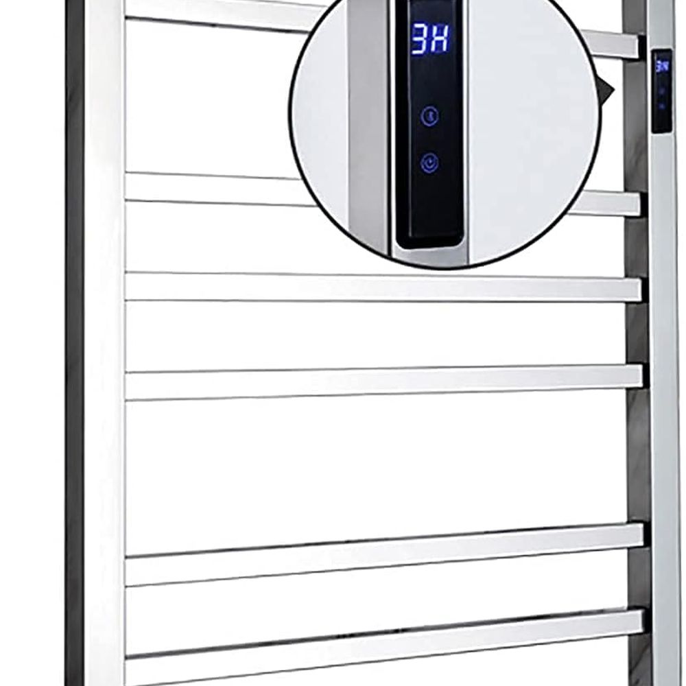 Towel Bar Stainless - 타이머가 있는 전기 타월 워머, 벽걸이형