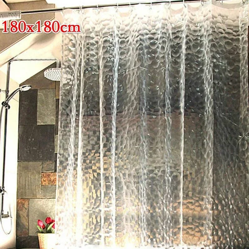 Shower Curtain Liner - 1PCS 180x180cm 3D 욕실 목욕 샤워