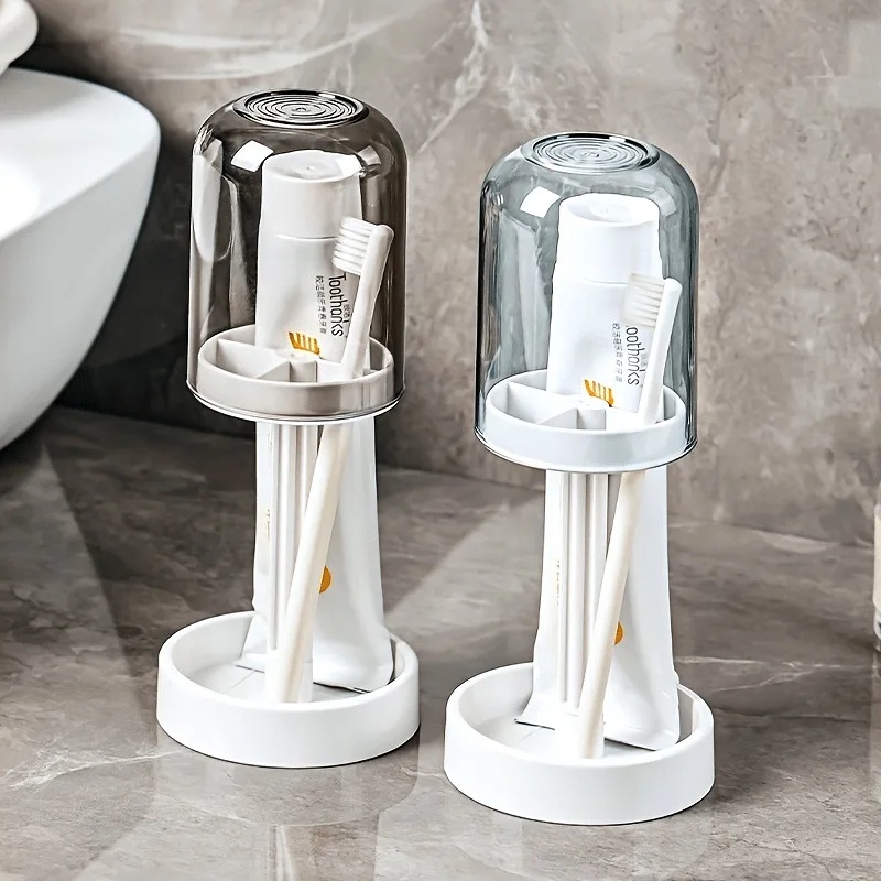 Toothbrush Holder Set - 1개 다기능 플라스틱 칫솔 및 치약