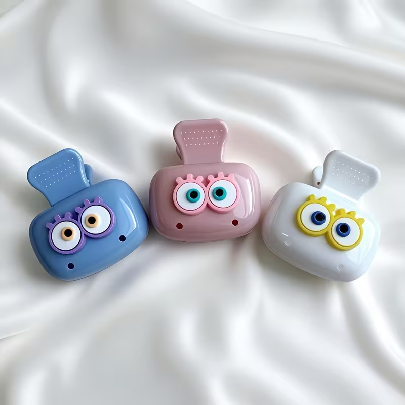 Toothbrush Holder Set - 귀여운 눈 모양 칫솔 홀더 3개