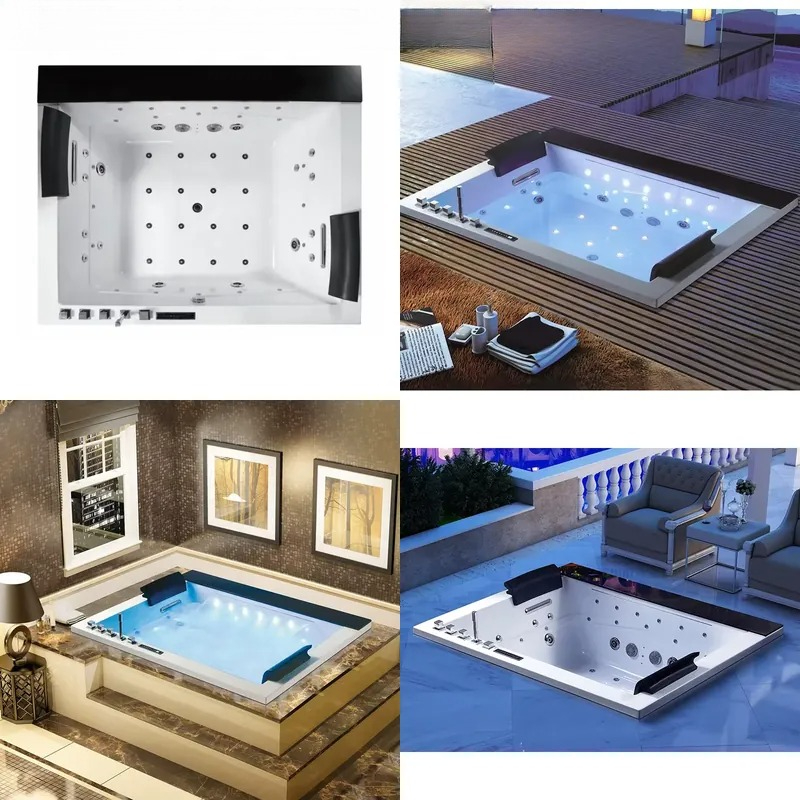 Home Bathroom Jacuzzi - 디지털 제어 및 폭포 기능을 갖춘