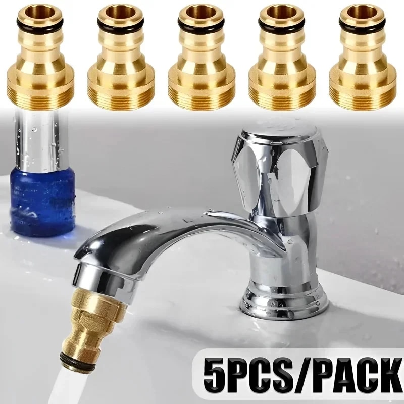 Basin Mixer Tap - 1/2/5PCS 유니버설 탭 주방 어댑터 황동