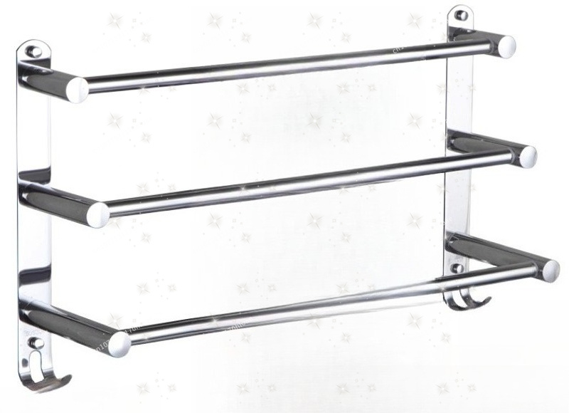 Towel Bar Stainless - 타월 바 무타공 확장형 욕실 이중봉