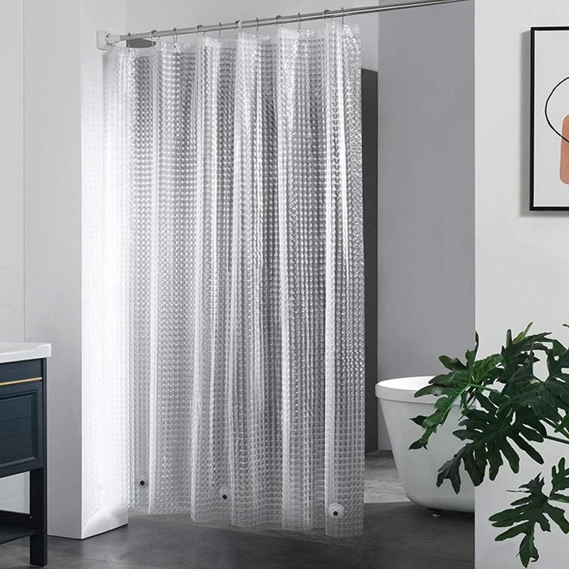 PEVA 자갈 샤워 커튼 투명 라이닝 방수 욕조 목욕  - Shower Curtain Liner 리뷰 및 가격