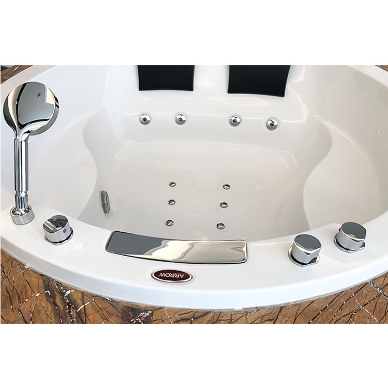 욕실용 더블 커플 내장형 독립형 원형 아크릴 1.6m  - Home Bathroom Jacuzzi 리뷰 및 가격