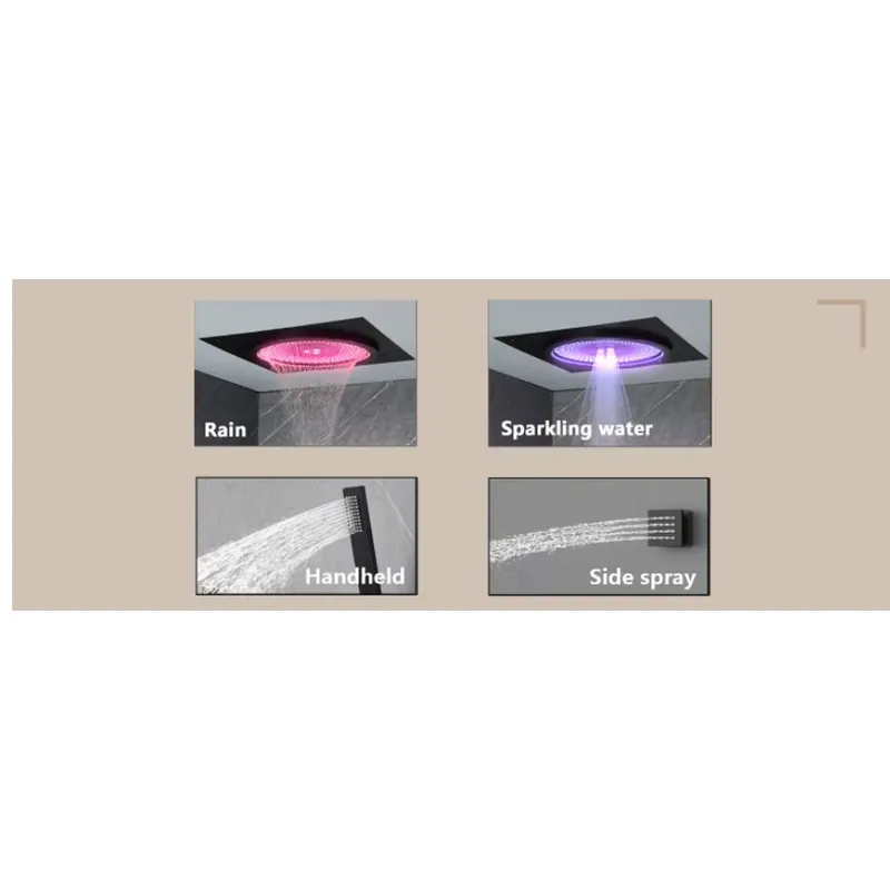 스마트 LED 샤워 세트 욕실 음악 내장형 레인폴 시스 - Home And Bathroom 리뷰 및 가격