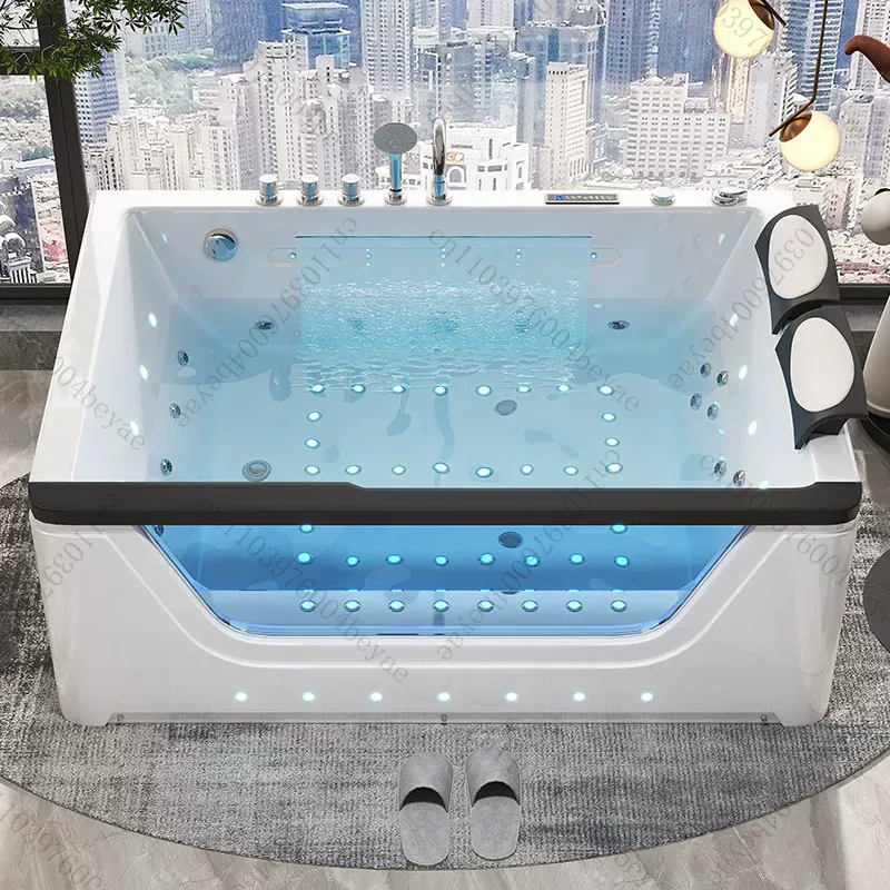 2인용 아크릴 자쿠지 워터폴 마사지 기능 포함 - 지능 - Home Bathroom Jacuzzi 리뷰 및 가격