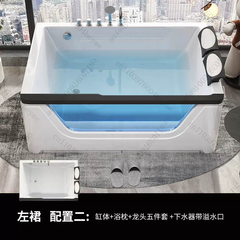 2인용 아크릴 자쿠지 워터폴 마사지 기능 포함 - 지능 - Home Bathroom Jacuzzi 리뷰 및 가격