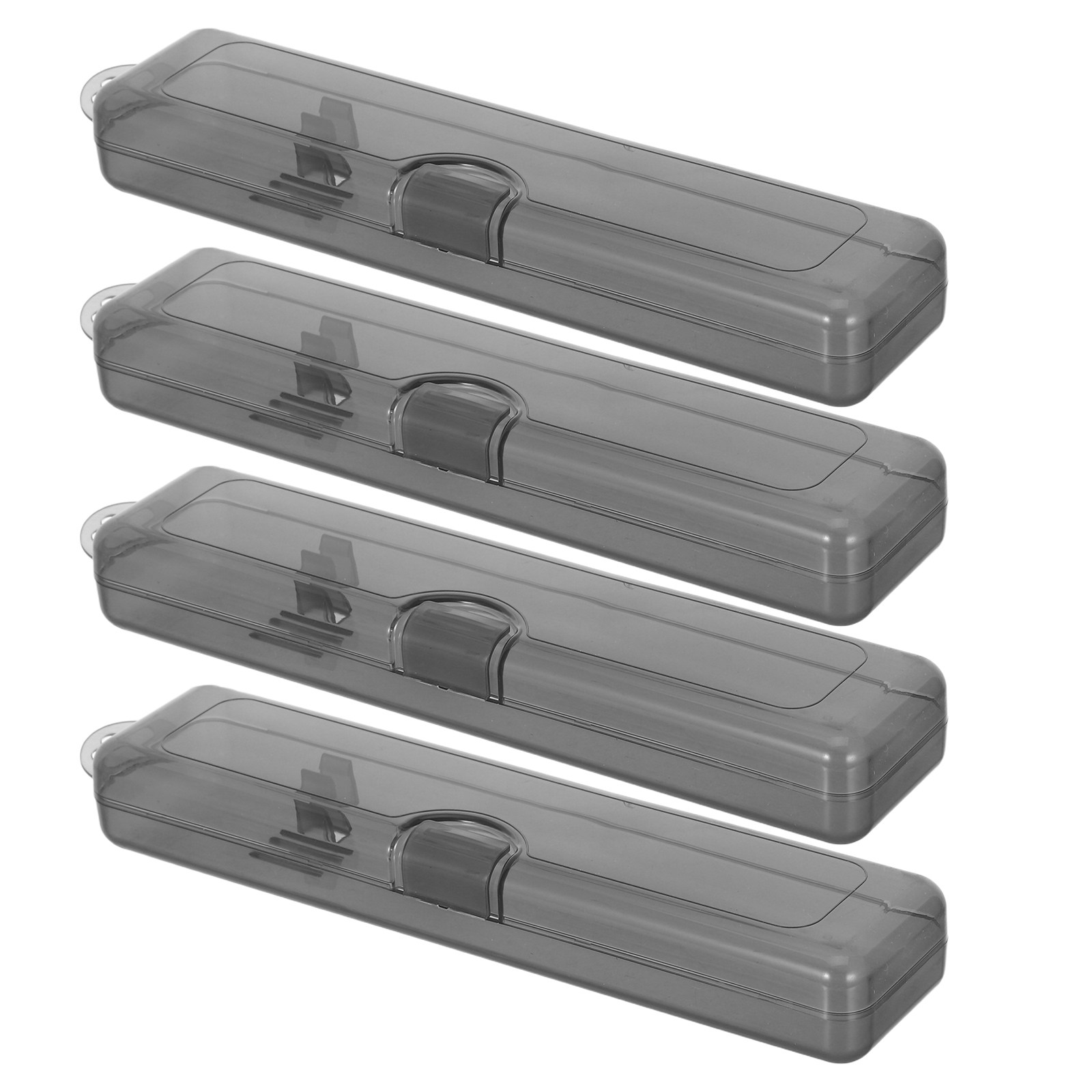 4개 휴대용 여행 칫솔 홀더 세트 투명 블랙 반투명 플 - Toothbrush Holder Set 리뷰 및 가격