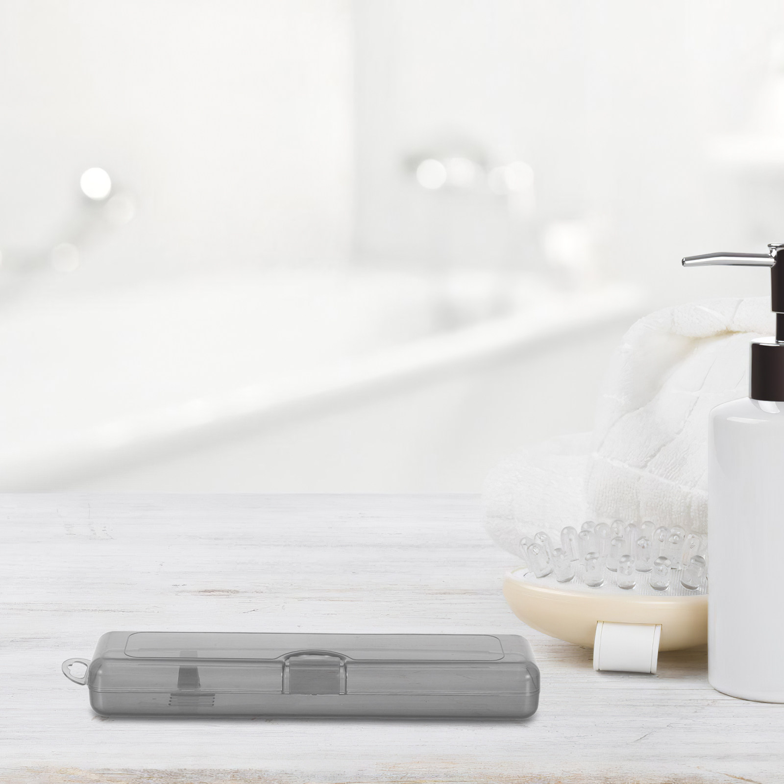 4개 휴대용 여행 칫솔 홀더 세트 투명 블랙 반투명 플 - Toothbrush Holder Set 리뷰 및 가격