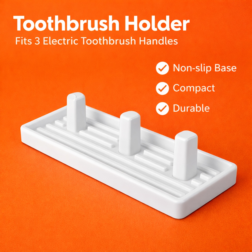 3슬롯 플라스틱 칫솔 홀더, 독립형 욕실 정리함, 오랄 - Toothbrush Holder Set 리뷰 및 가격