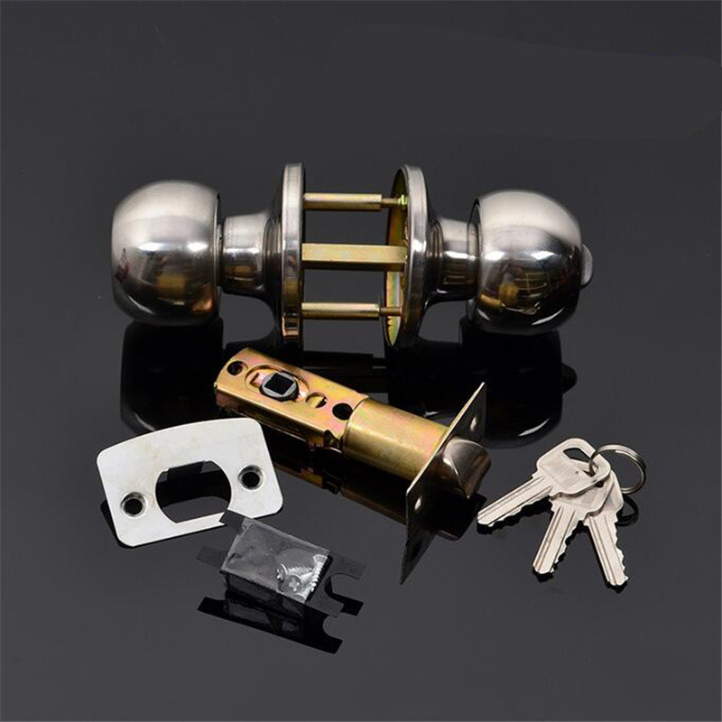 둥근 볼형 프라이버시 도어 손잡이, 키가 있는 욕실 손 - Home Bathroom Hardware 리뷰 및 가격