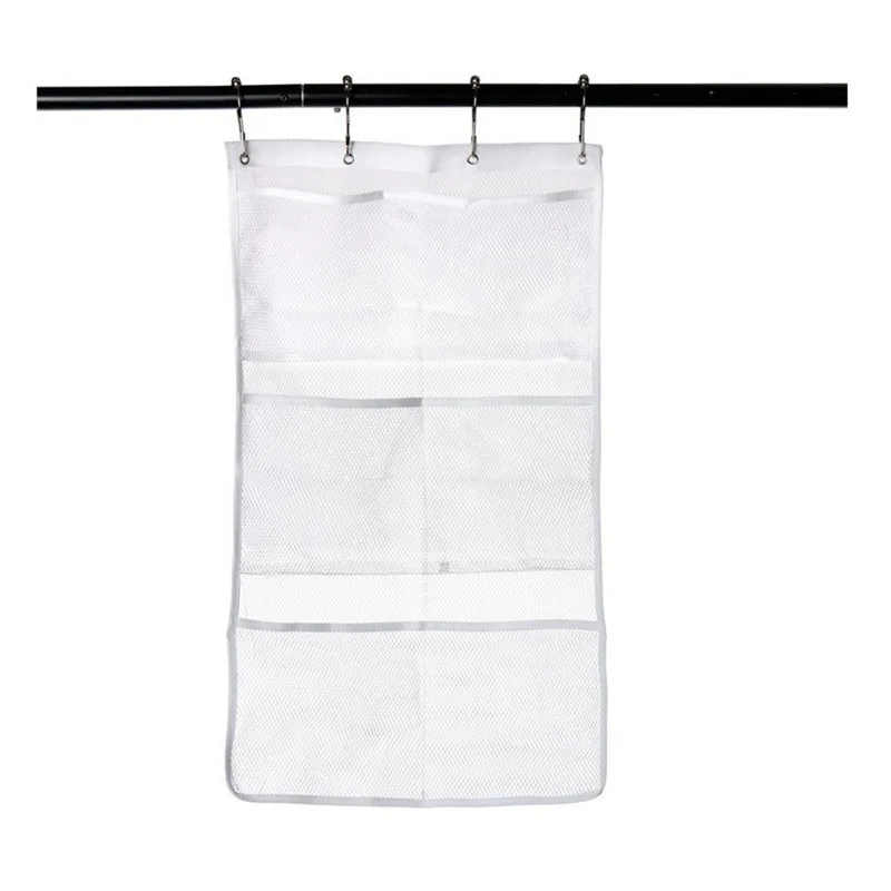 1세트 6팩 퀵 드라이 메쉬 포켓 패브릭 걸이형 캐디  - Shower Curtain Liner 리뷰 및 가격