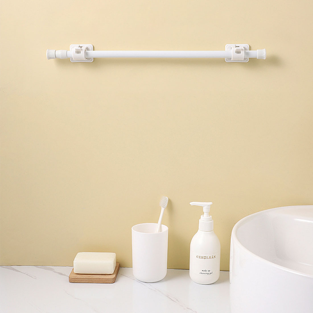 다목적 스프링로드 텔레스코픽 막대 옷장 욕실 홈 텔레스 - Home Bathroom Hardware 리뷰 및 가격