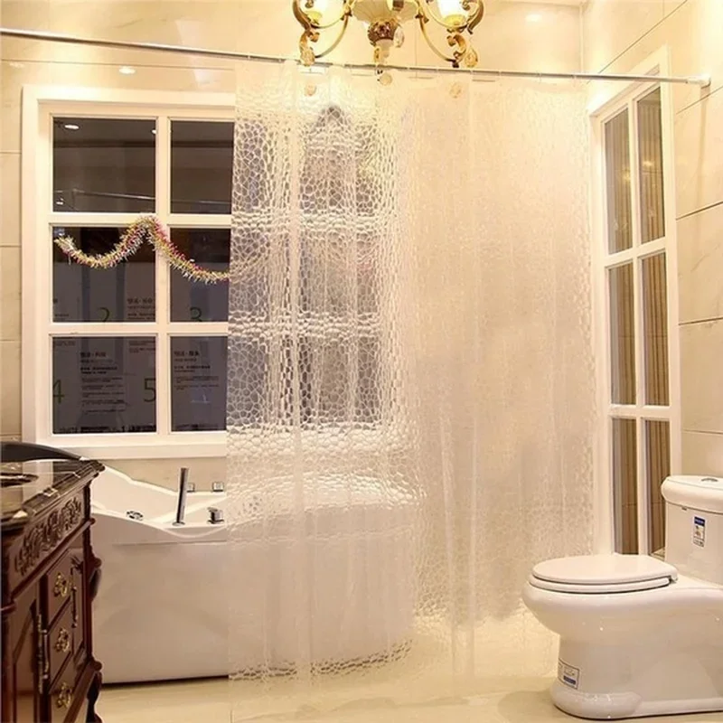 1PCS 180x180cm 3D 욕실 목욕 샤워 커튼  - Shower Curtain Liner 리뷰 및 가격