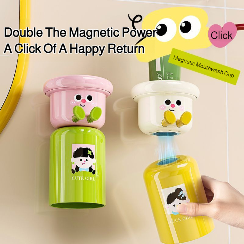 도파민 자석 칫솔 홀더 욕실 무타공 벽걸이 양치컵 수납 - Toothbrush Holder Set 리뷰 및 가격