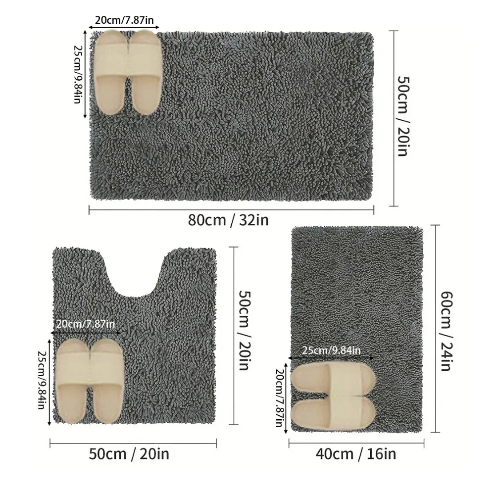 3개/세트 욕실문용 흡수 매트, 초흡수성 욕실 매트,  - Japan Bathroom.Home 리뷰 및 가격