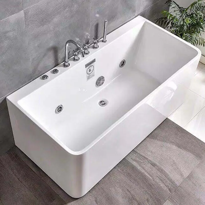 직사각형 아크릴 자쿠지 욕조, 폭포형 마사지 제트와 버 - Home Bathroom Jacuzzi 리뷰 및 가격