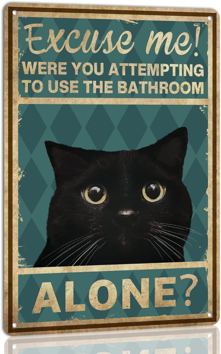 고양이 화장실 벽 장식 - 화장실을 혼자 사용하려고 하 - Home Alone Bathroom 리뷰 및 가격