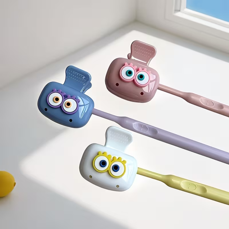 귀여운 눈 모양 칫솔 홀더 3개 - 도파민 컬러 여행용 - Toothbrush Holder Set 리뷰 및 가격