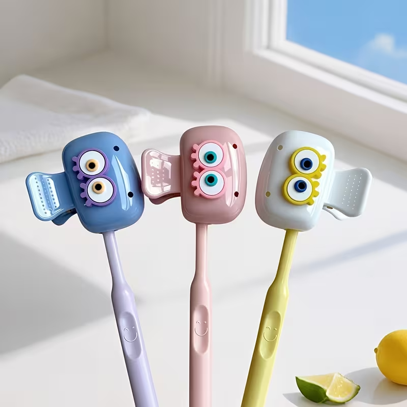 귀여운 눈 모양 칫솔 홀더 3개 - 도파민 컬러 여행용 - Toothbrush Holder Set 리뷰 및 가격