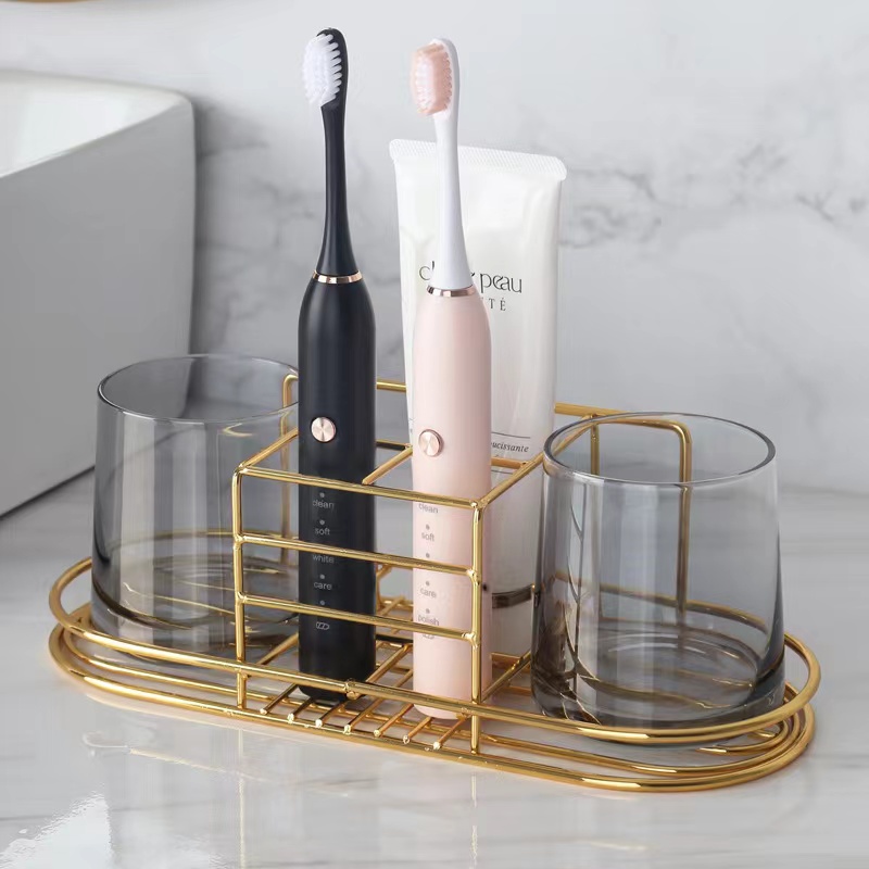 금색 칫솔 홀더 선반 욕실 벽걸이형 스탠드 샤워 텀블러 - Toothbrush Holder Set 리뷰 및 가격