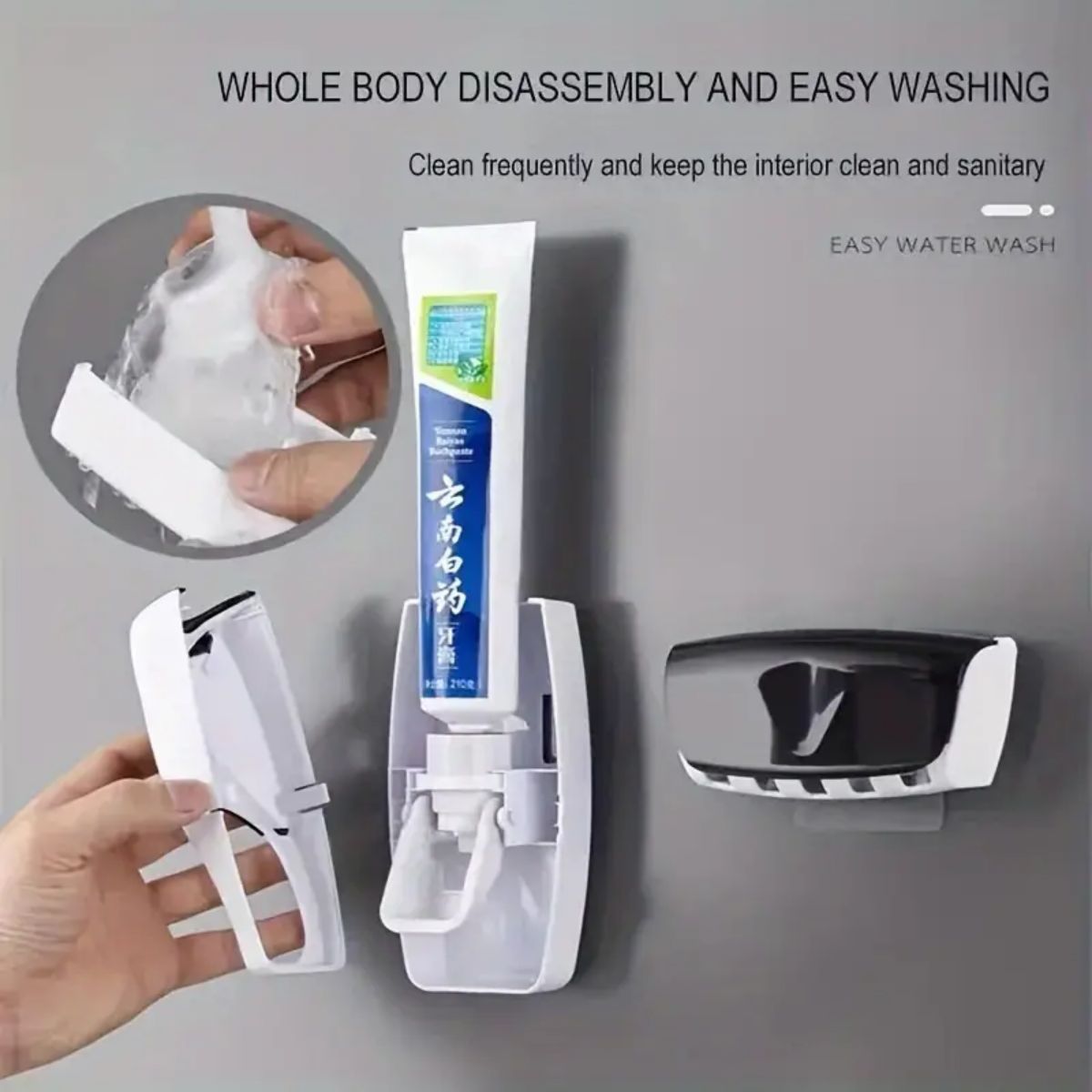1 세트 자동 치약 디스펜서 및 칫솔 홀더 세트, 벽걸 - Toothbrush Holder Set 리뷰 및 가격