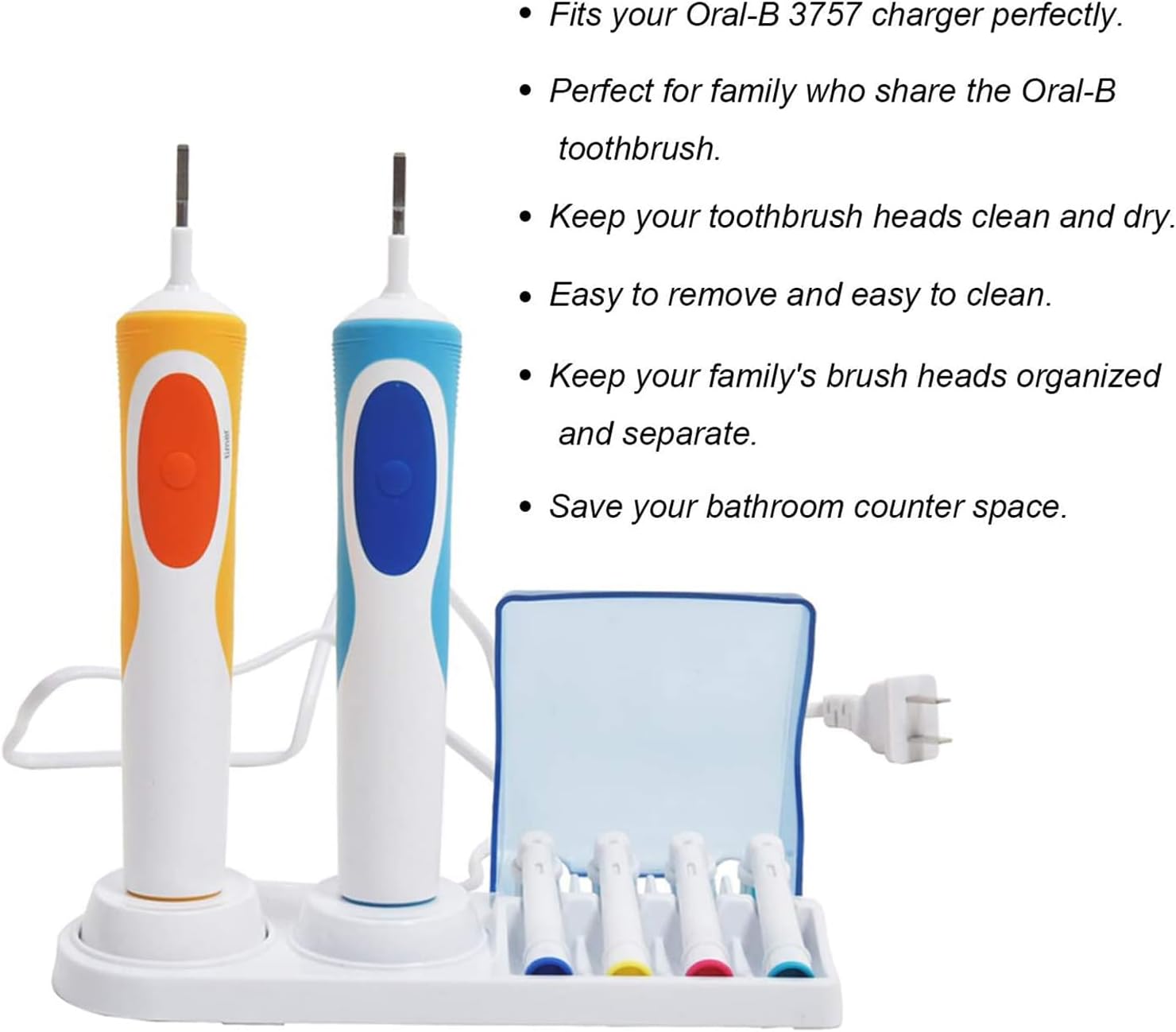 새로운 플라스틱 지지대 휴대용 칫솔모 홀더, 오랄비 전 - Toothbrush Holder Set 리뷰 및 가격