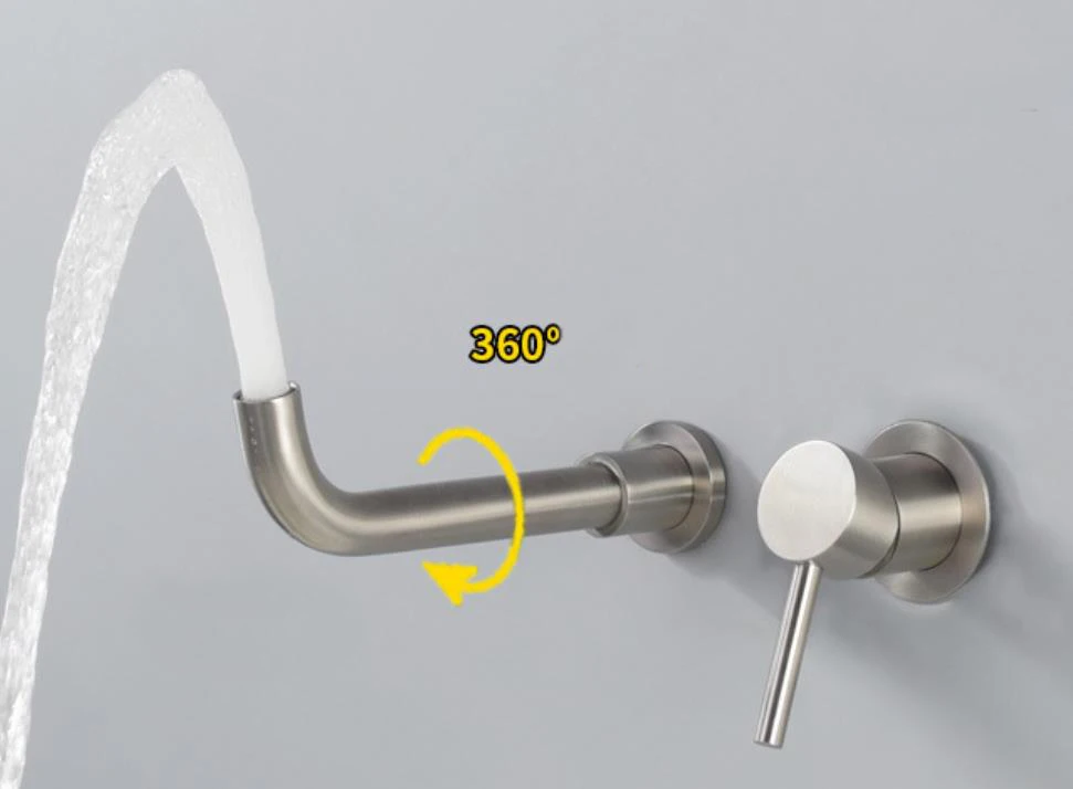 304 스테인레스 스틸 닦았 니켈 탭 벽 마운트 욕실  - Basin Mixer Tap 리뷰 및 가격