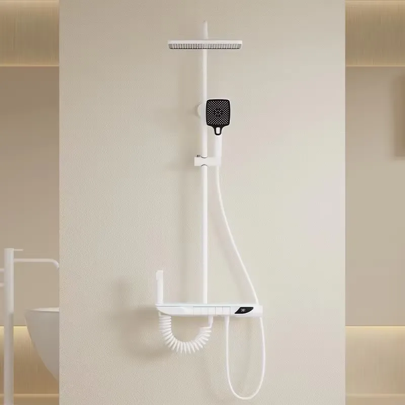 스마트 디지털 온도조절 샤워 세트 황동 피아노 키 욕실 - Home And Bathroom 리뷰 및 가격